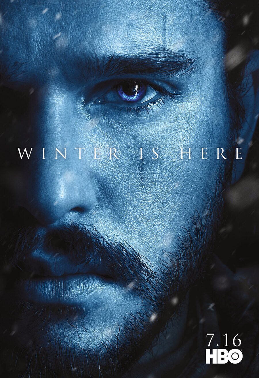 Cartel de Game of Thrones - Temporada 7 Jon Snow