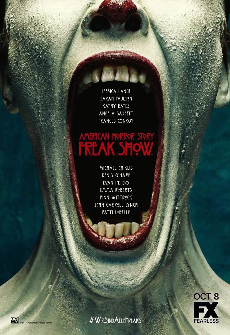 Cartel de American Horror Story - Temporada 4 "Freak Show"