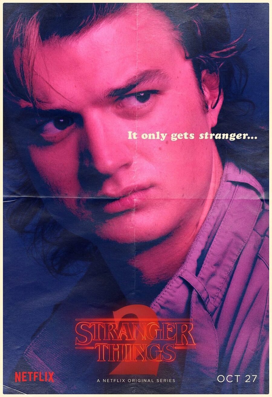 Cartel de Stranger Things - Steve Harrington - Temporada 2