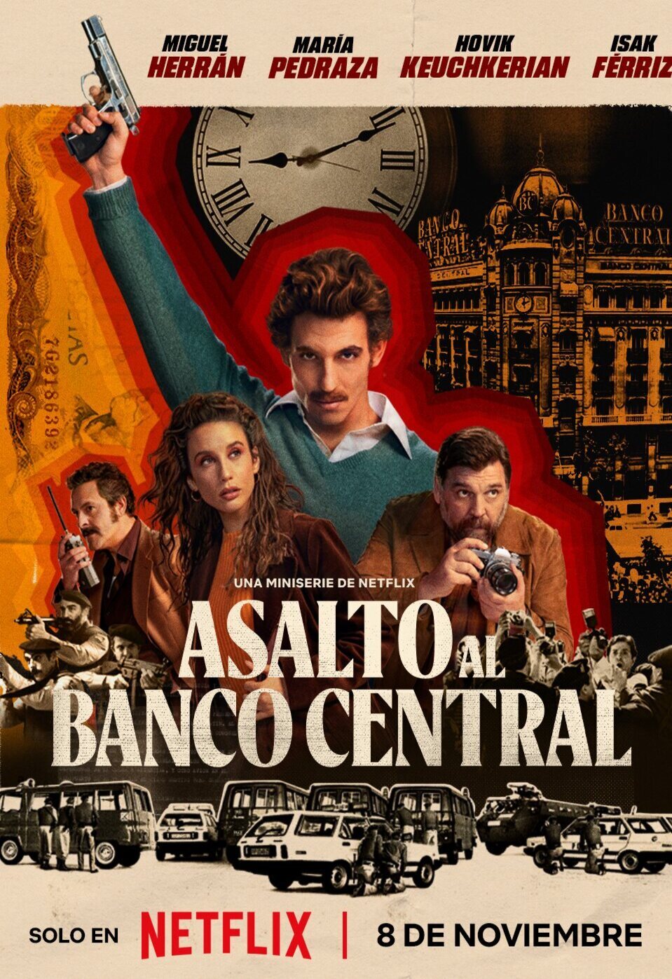 Cartel de Asalto al Banco Central - Cartel oficial