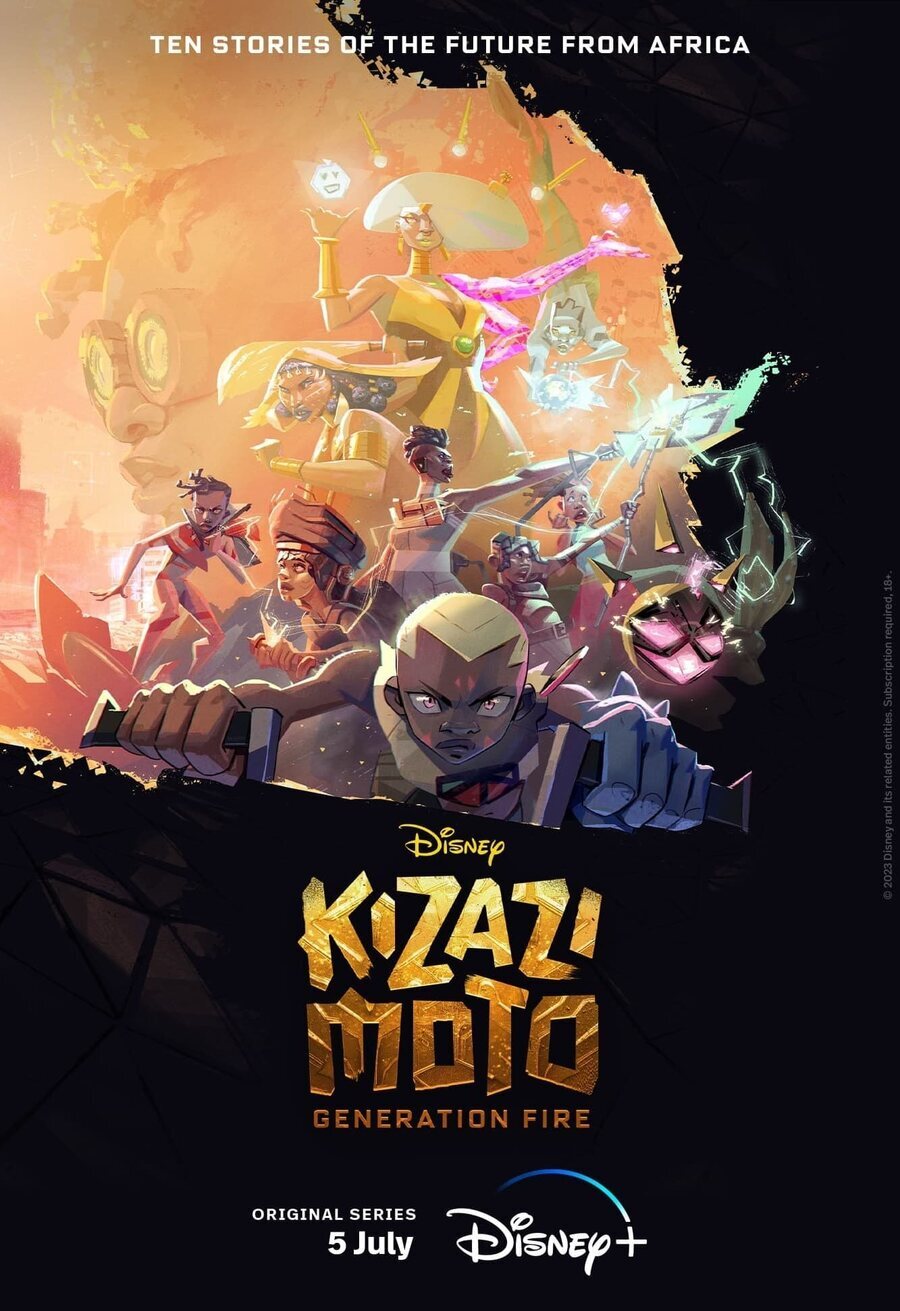 Cartel de Kizazi Moto: Generación Fuego - English