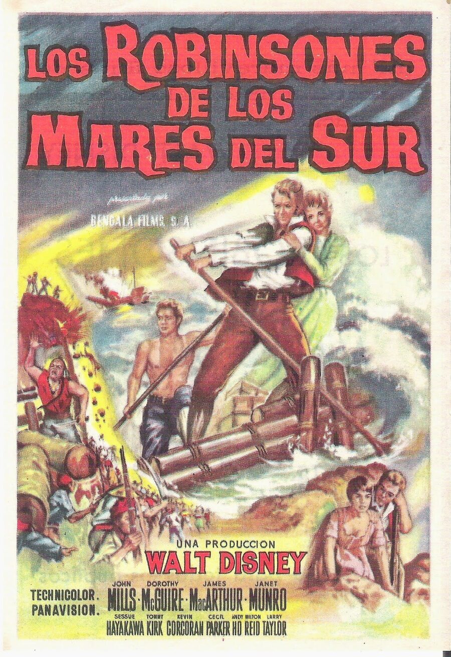 Cartel de Los robinsones de los mares del sur - España