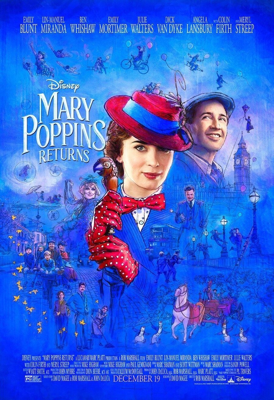 Cartel de El regreso de Mary Poppins - Póster EEUU