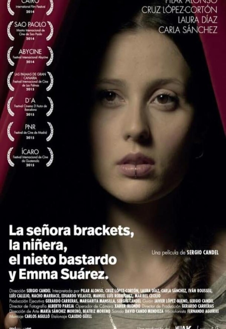 Cartel de La señora Brackets, la niñera, el nieto bastardo y Emma Suárez - España