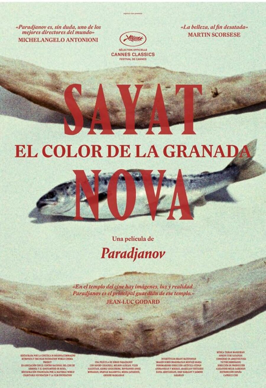 Cartel de Sayat nova. El color de la granada - España