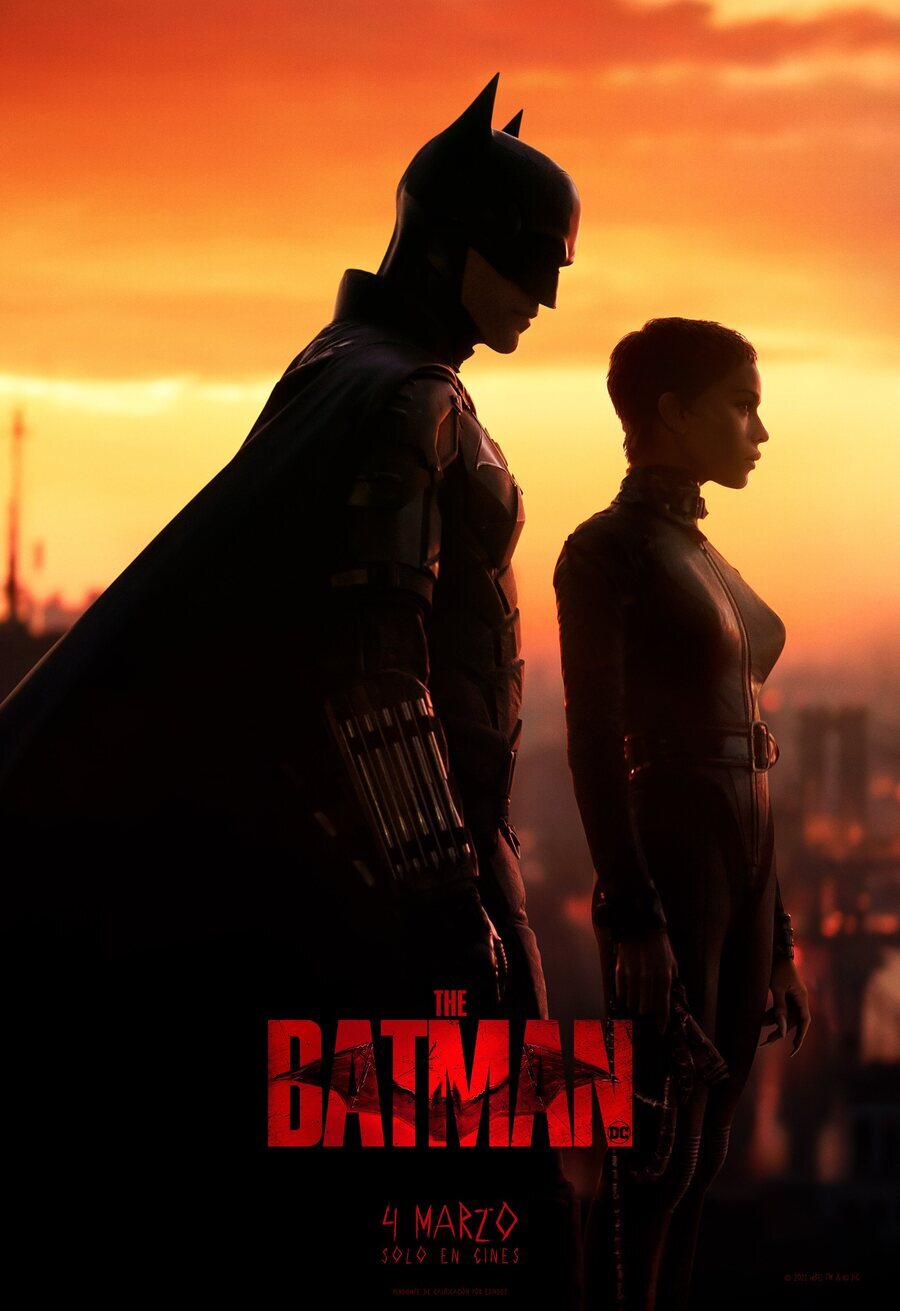 Cartel de The Batman - Robert Pattinson y Zoë Kravitz