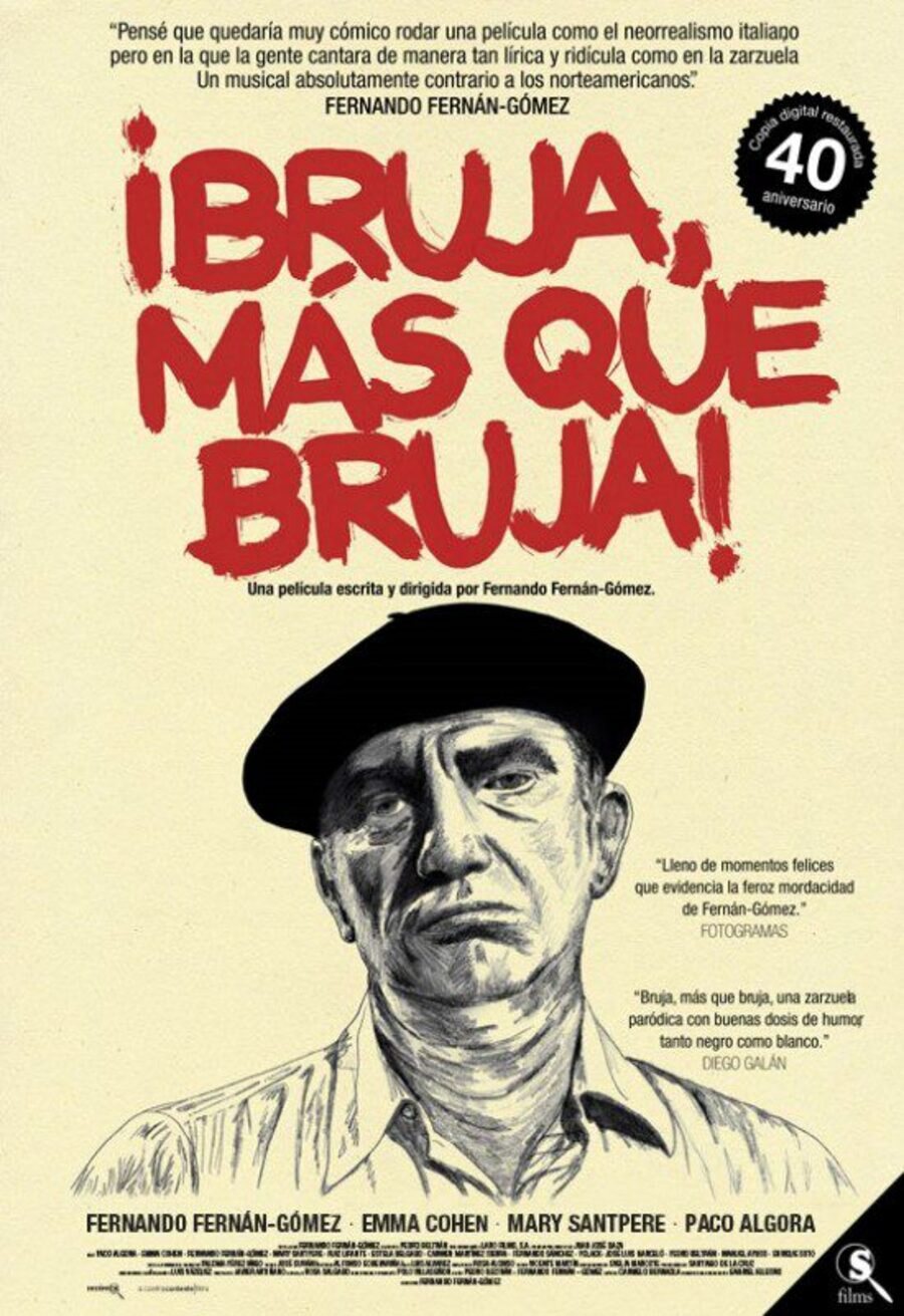 Cartel de Bruja, más que bruja - 40º Aniversario