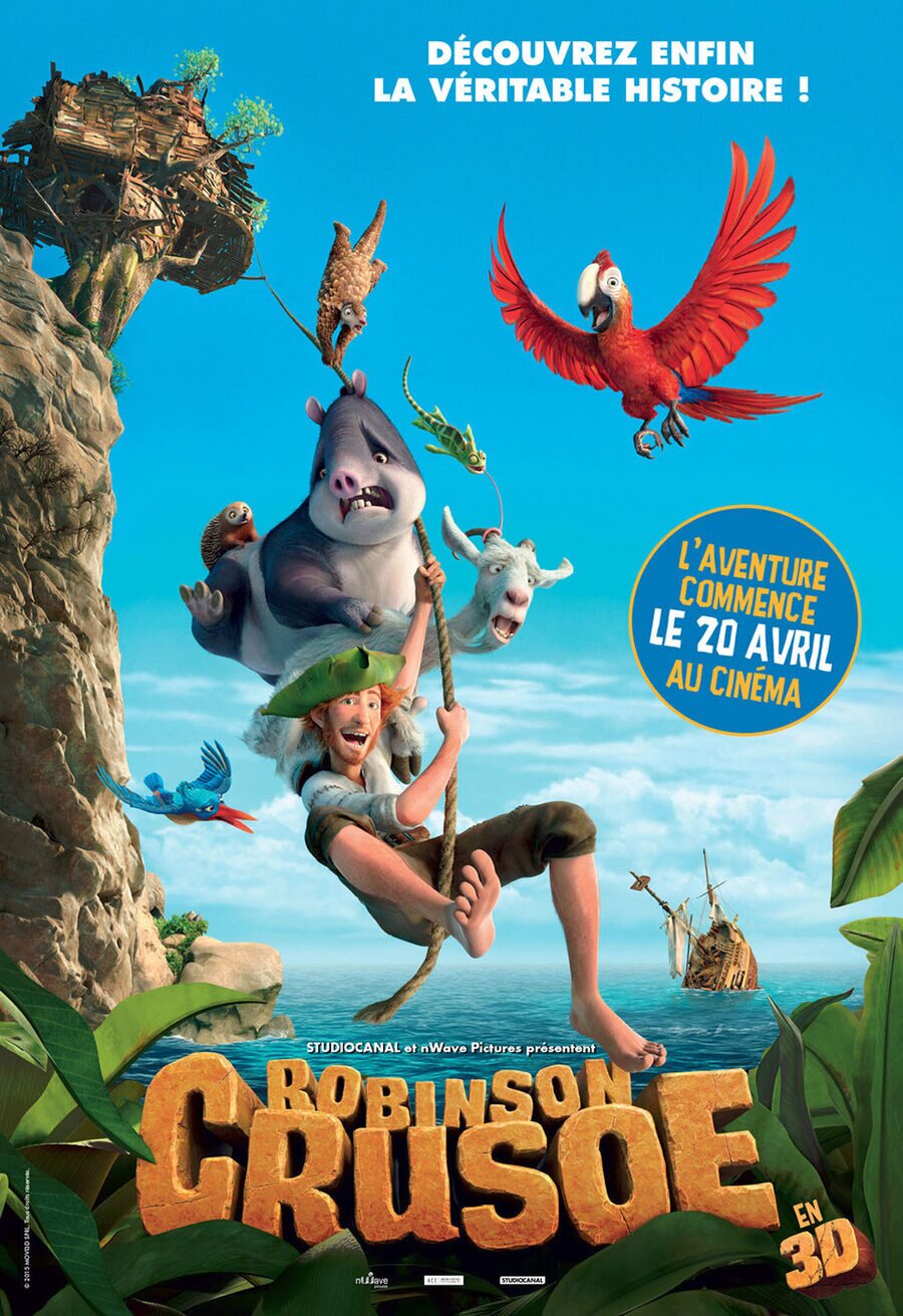 Cartel de Las locuras de Robinson Crusoe - Francia