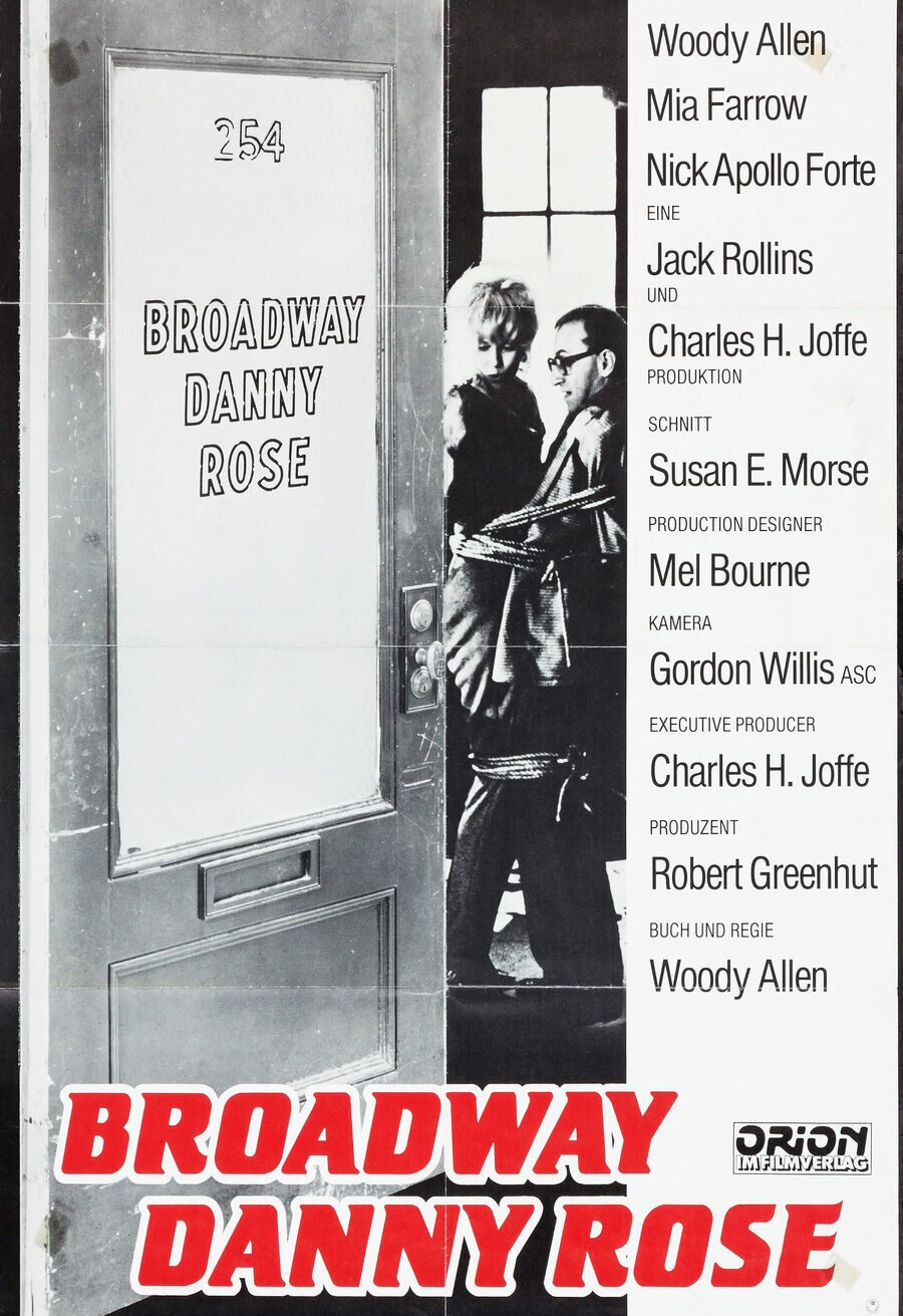 Cartel de Broadway Danny Rose - Internacional