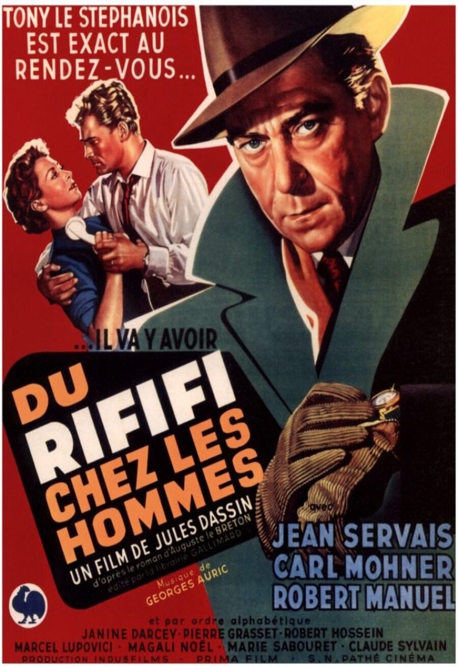 Cartel de Rififi entre los hombres - Francia