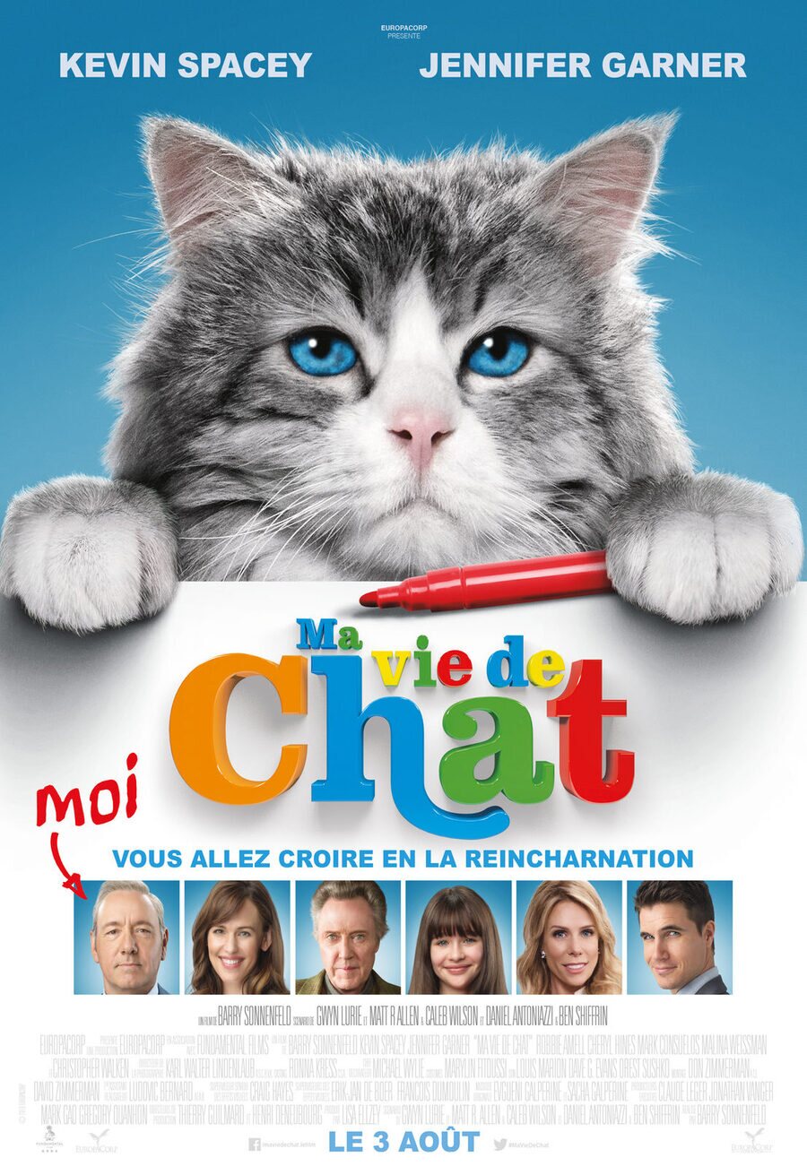 Cartel de Mi papá es un gato (Nine Lives) - Francia #2