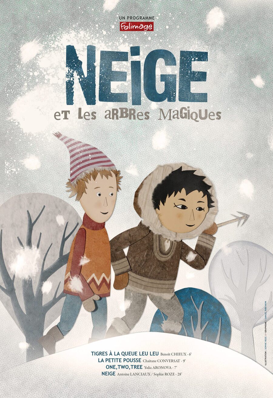 Cartel de Neige et les arbres magiques - Francia