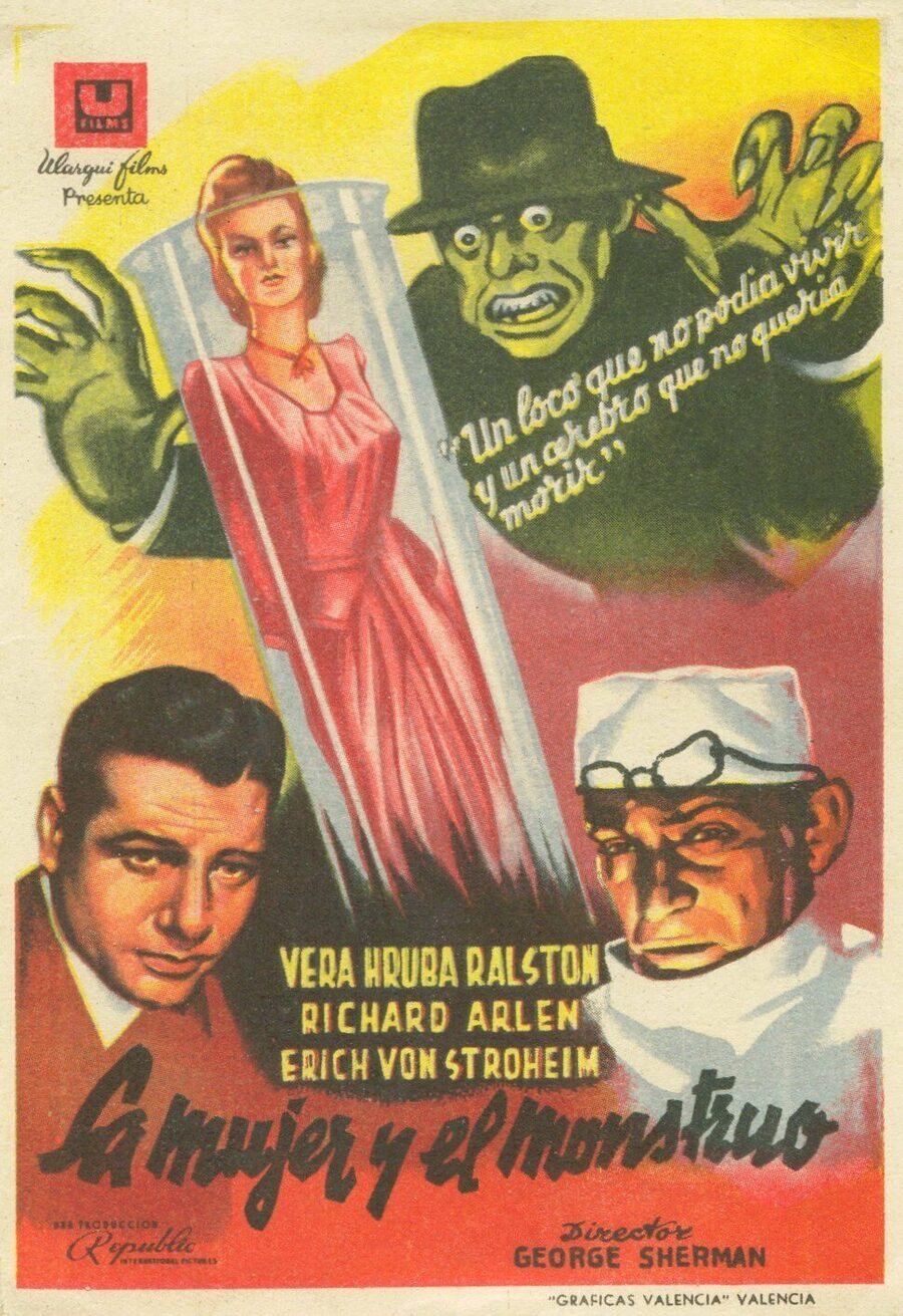 Cartel de La mujer y el monstruo - España