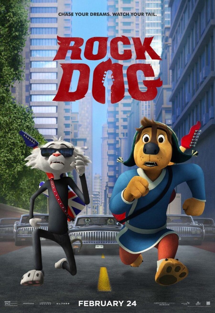 Cartel de Rock Dog: El Perro Rockero - E.E.U.U. #2