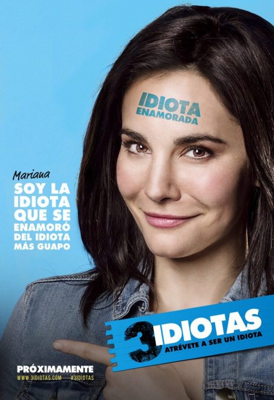 Cartel de 3 idiotas - Teaser póster Mariana