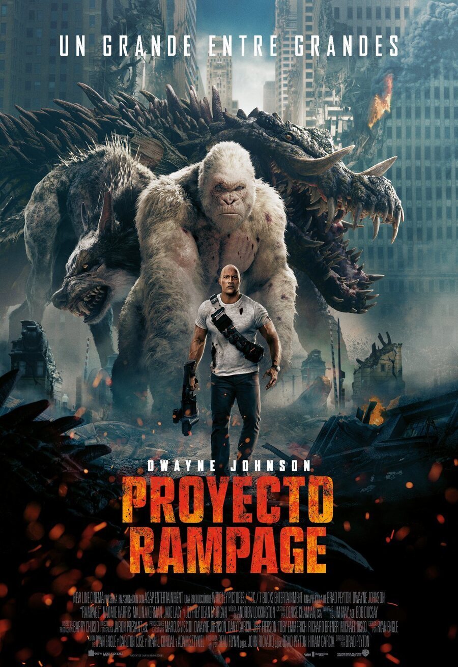 Cartel de Rampage: Devastación - España