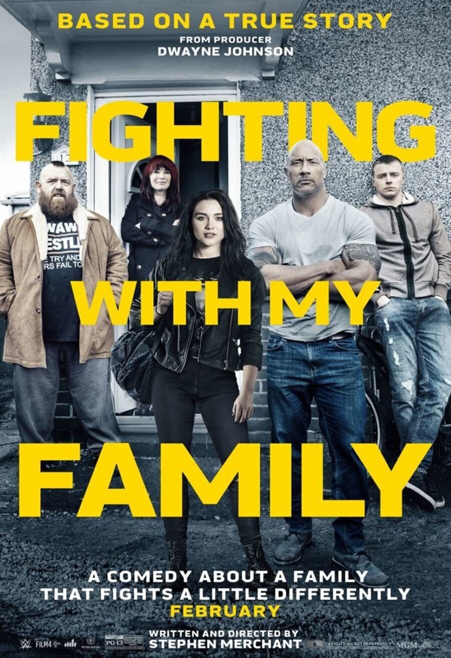 Cartel de Luchando con mi familia - Oficial