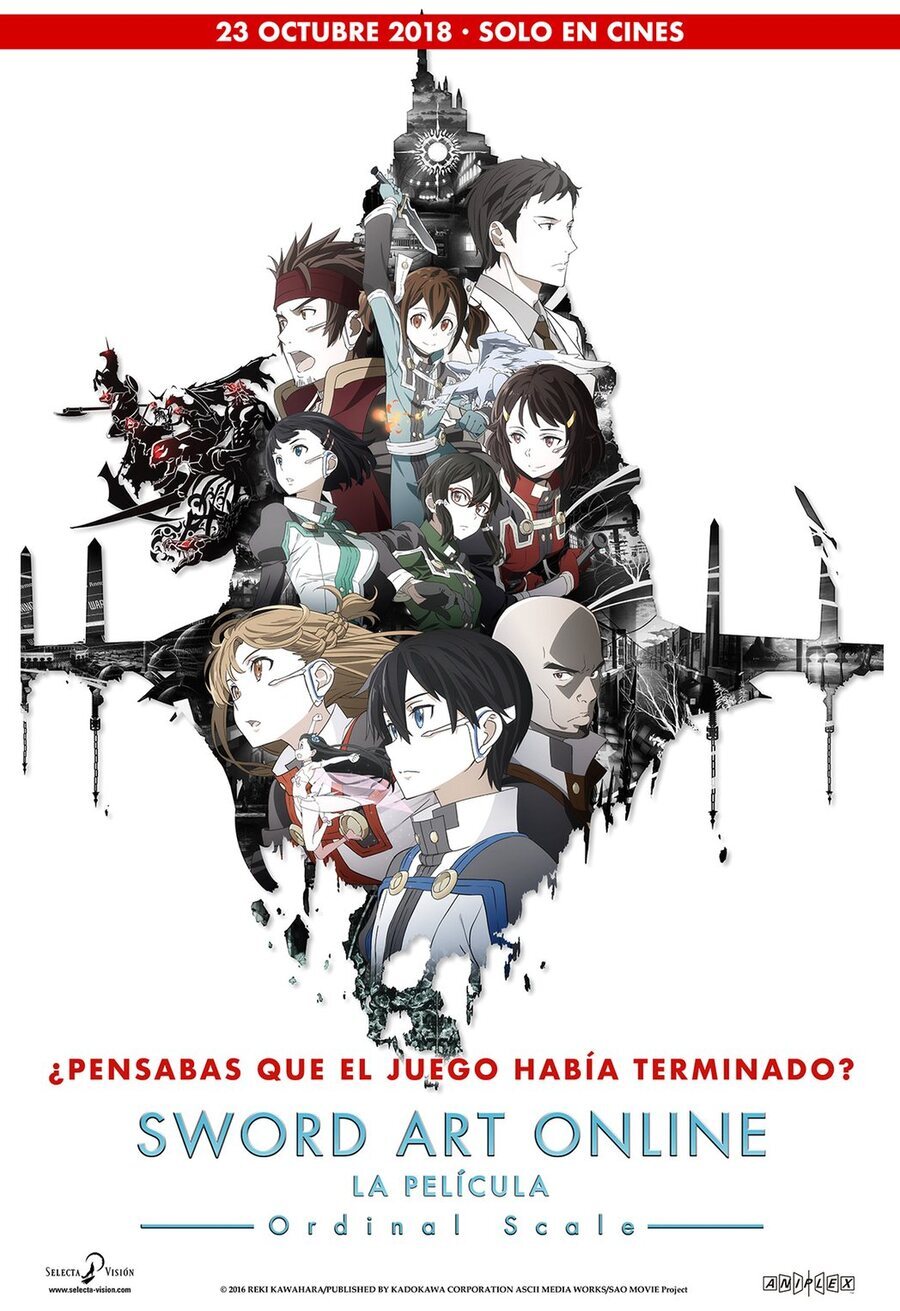 Cartel de Sword Art Online Ordinal Scale - España