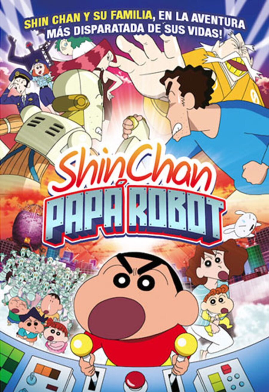 Cartel de Crayon Shin-chan: Serious Battle! Robot Dad Strikes Back - España