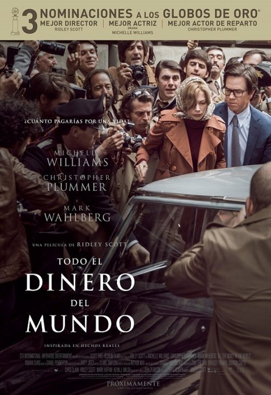 Cartel de Todo el dinero del mundo - Poster español 'Todo el dinero del mundo'