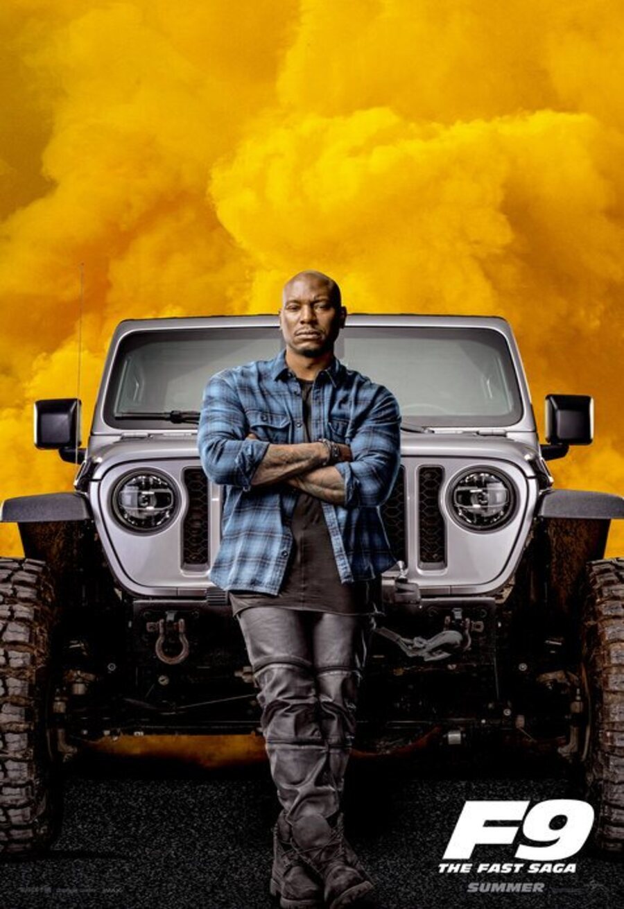 Cartel de Rápidos y Furiosos 9 - Tyrese Gibson como Roman Pearce