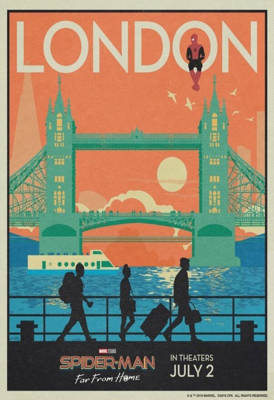 Cartel de Spider-Man: Far From Home - Postal Londres