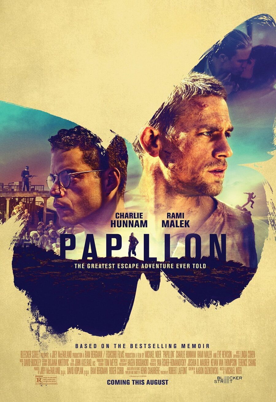 Cartel de Papillon: La gran fuga - Estados Unidos