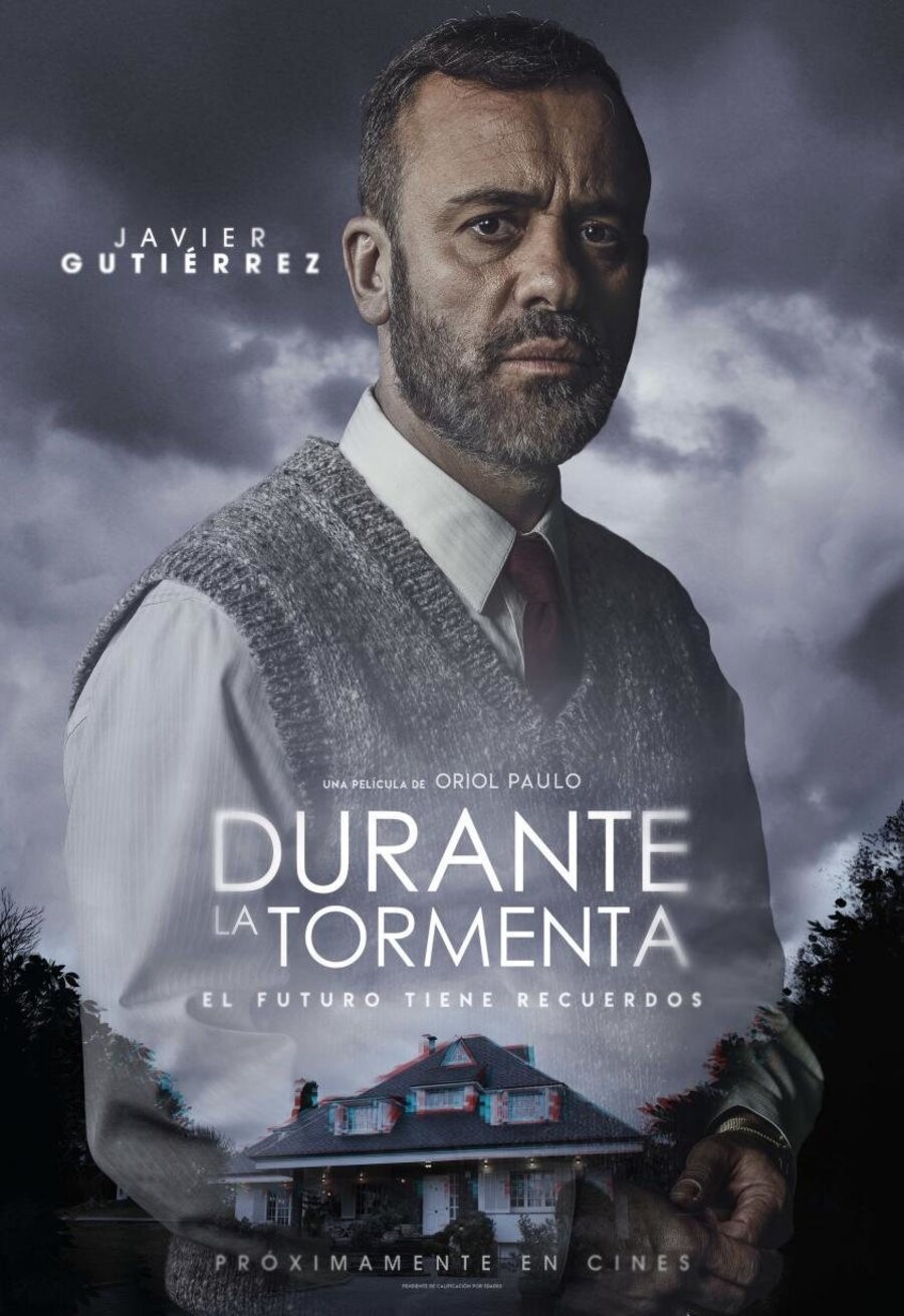 Cartel de Durante la tormenta - Javier Guiérrez