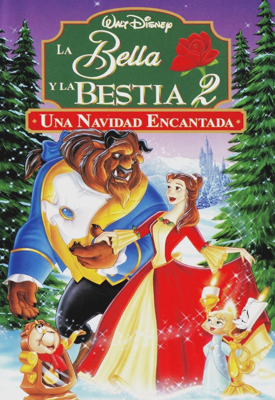 Cartel de La bella y la bestia: Una Navidad encantada - ESPAÑA