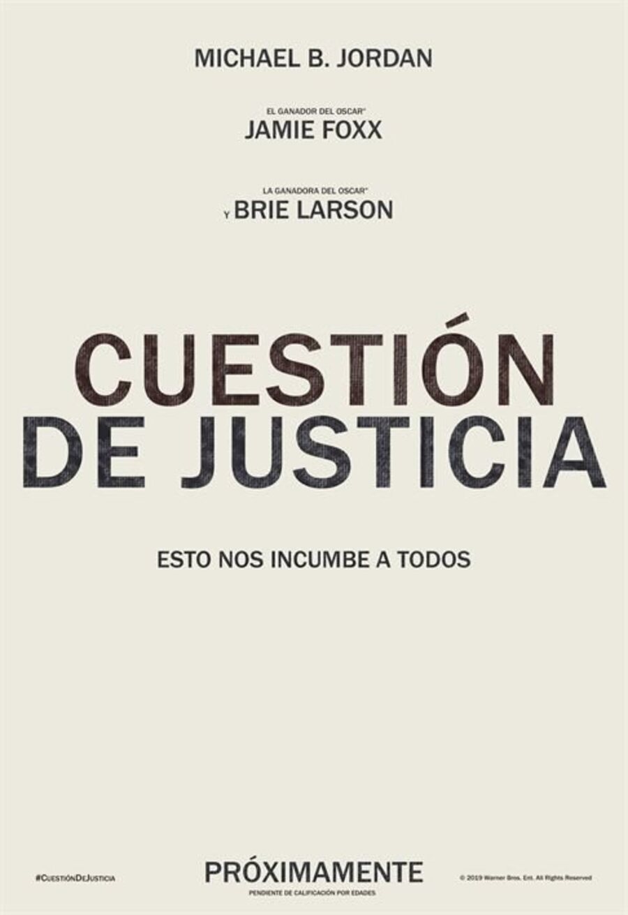 Cartel de Buscando justicia - Póster adelanto español 'Cuestión de Justicia'