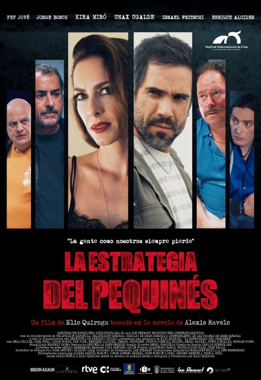 Cartel de La estrategia del pequinés - Oficial