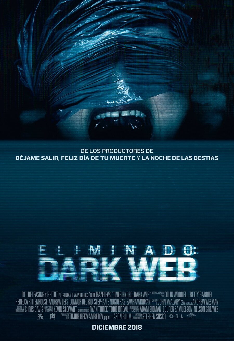 Cartel de Eliminar amigo 2 - Eliminado: Dark Web