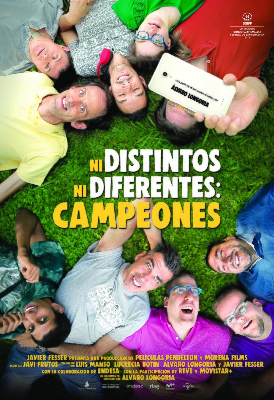 Cartel de Ni distintos ni diferentes: campeones - Cartel España