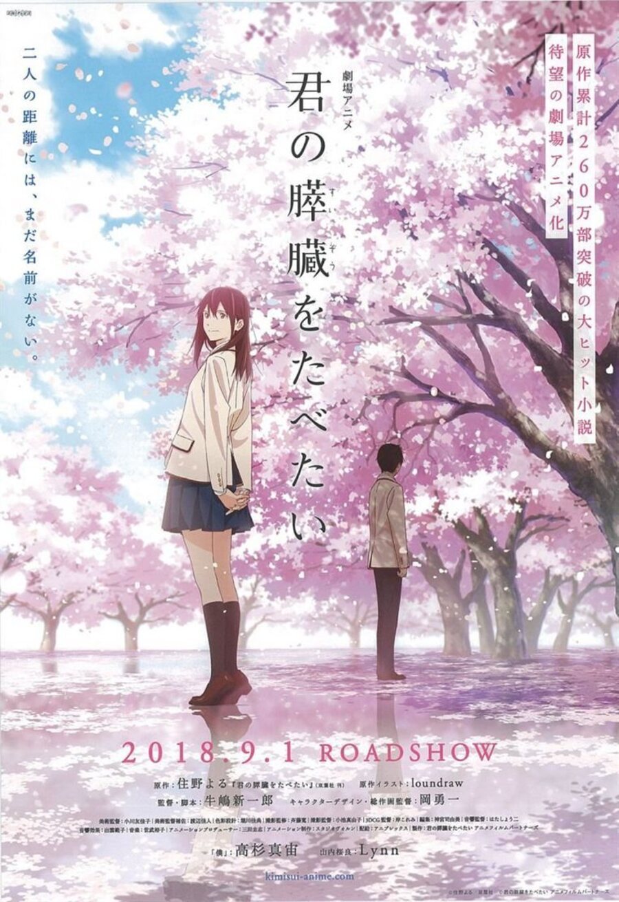 Cartel de I Want To Eat Your Pancreas, la película - Cartel japonés