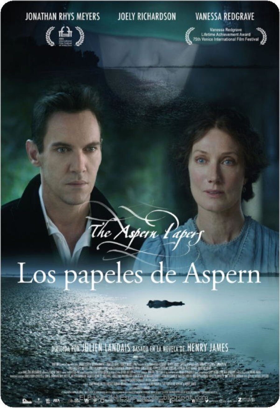 Cartel de Los papeles de Aspern - 