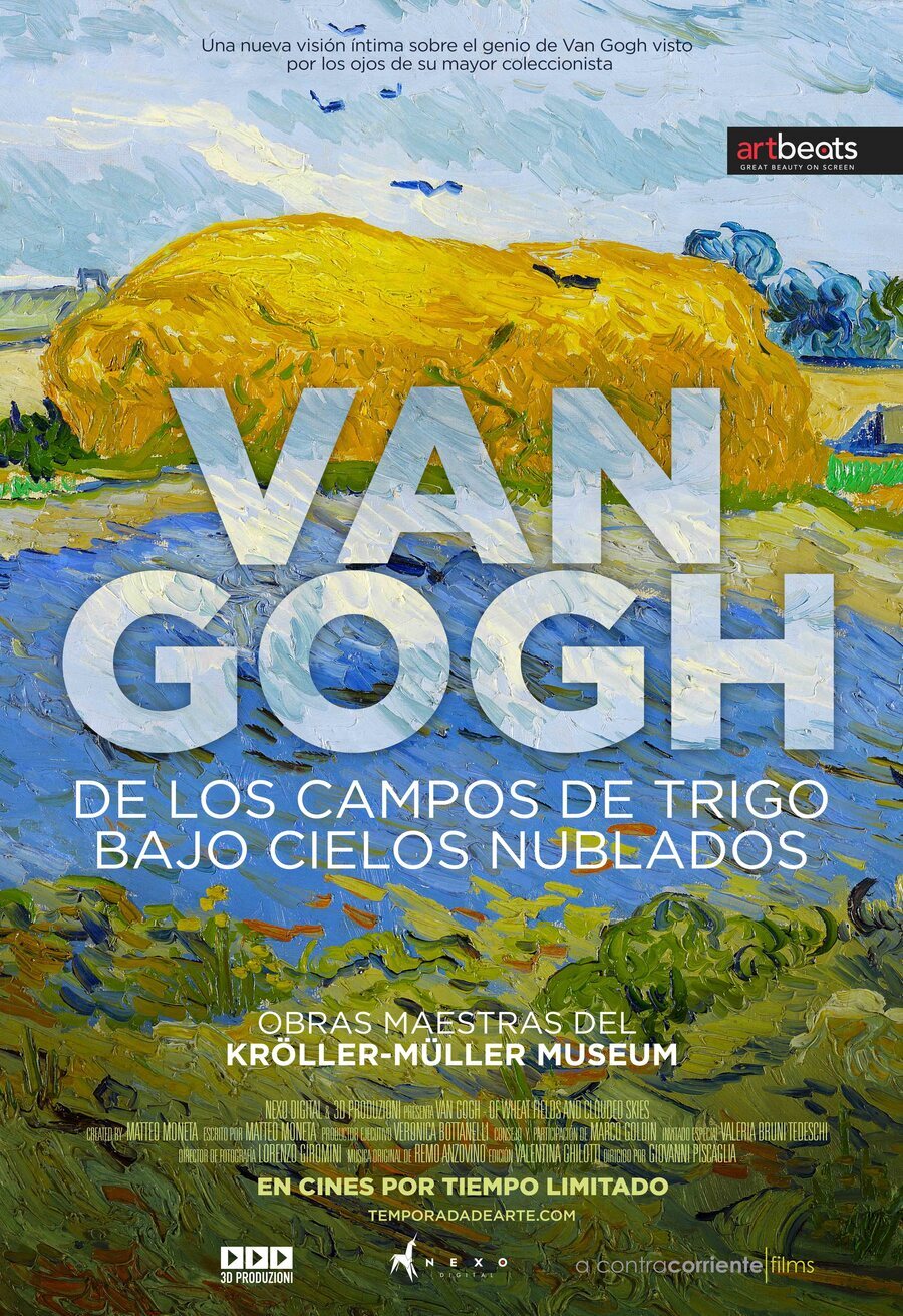 Cartel de Van Gogh: Tra il grano e il cielo - Poster español 'Van Gogh de los campos de trigo bajo los cielos nublados'