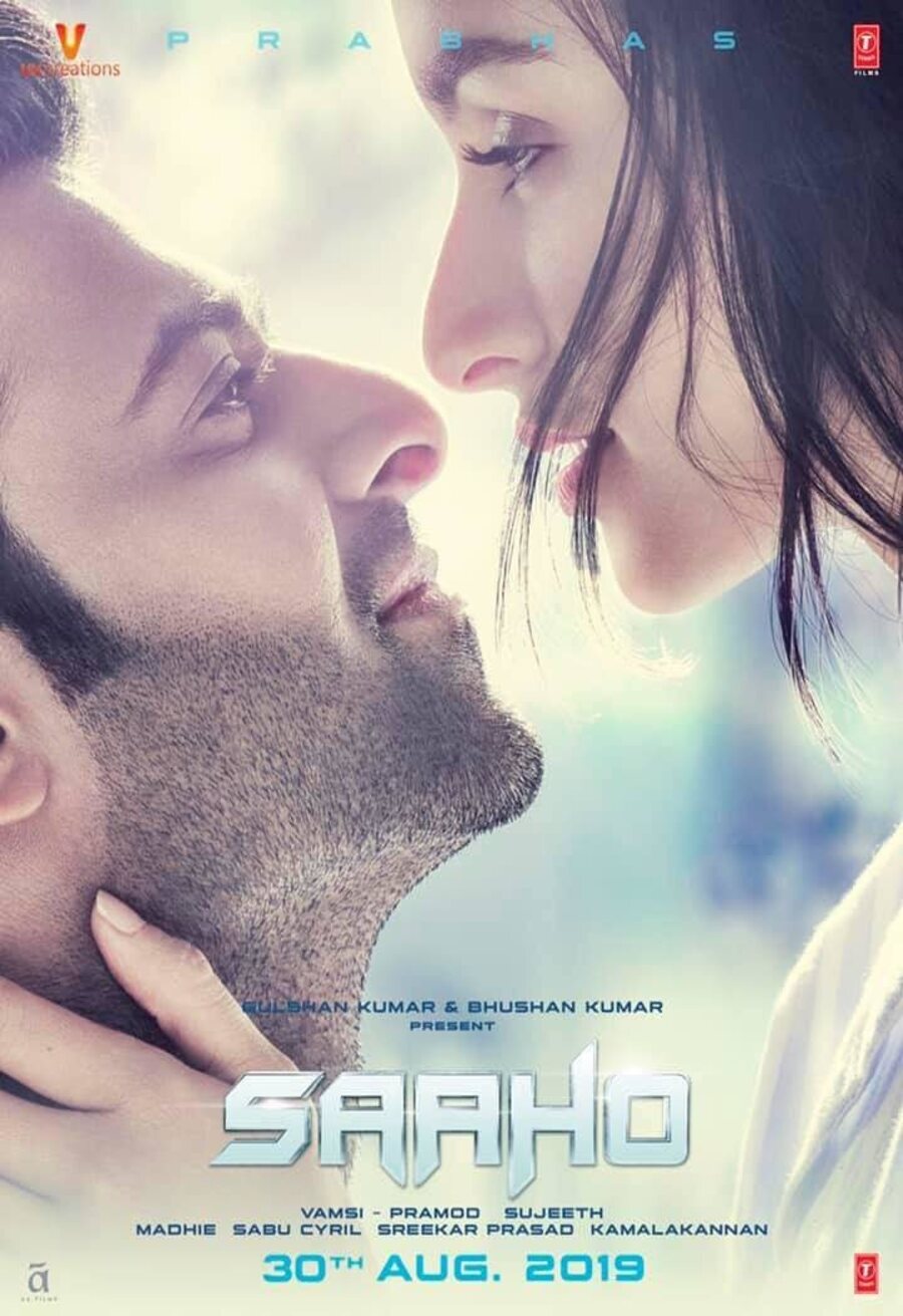 Cartel de Saaho - Shraddha Kapoor y Prabhas