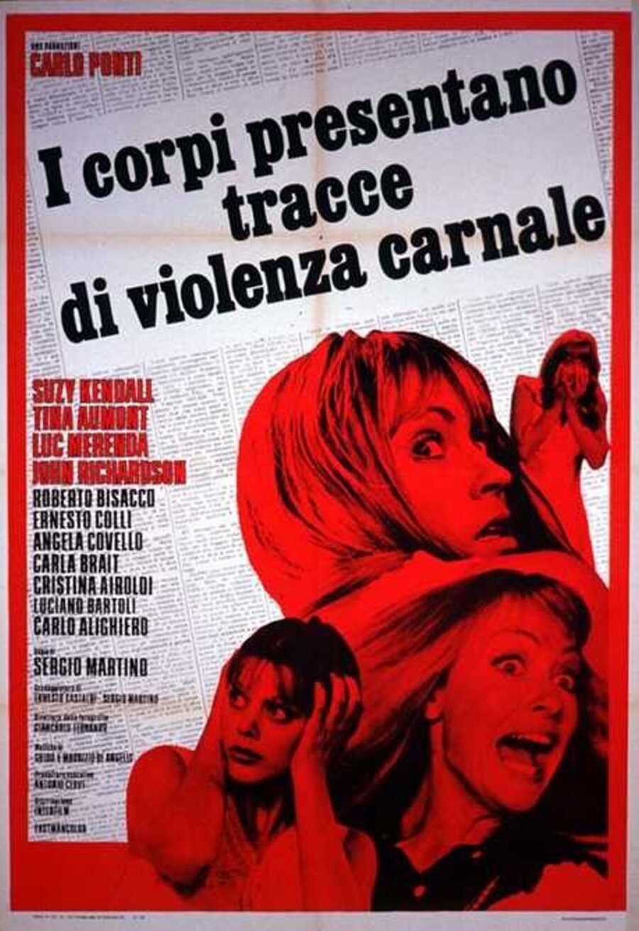 Cartel de I corpi presentano tracce di violenza carnale - Original