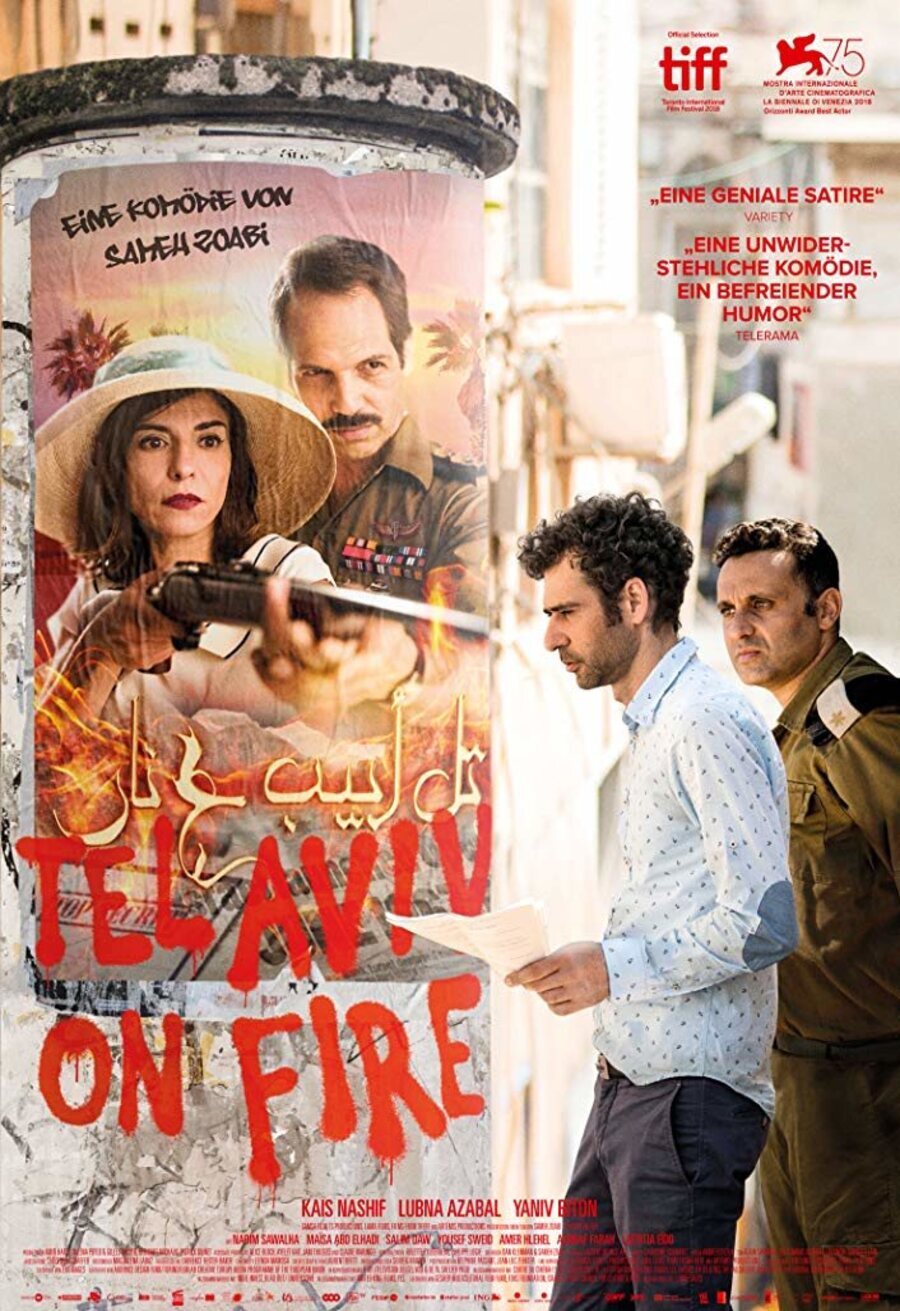 Cartel de Tel Aviv on Fire - Poster Alemania