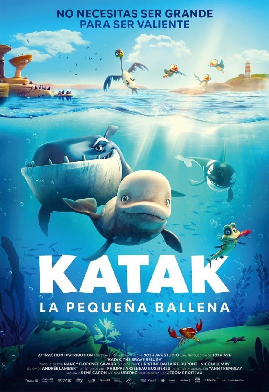 Cartel de Katak, la pequeña ballena blanca - Cartel España