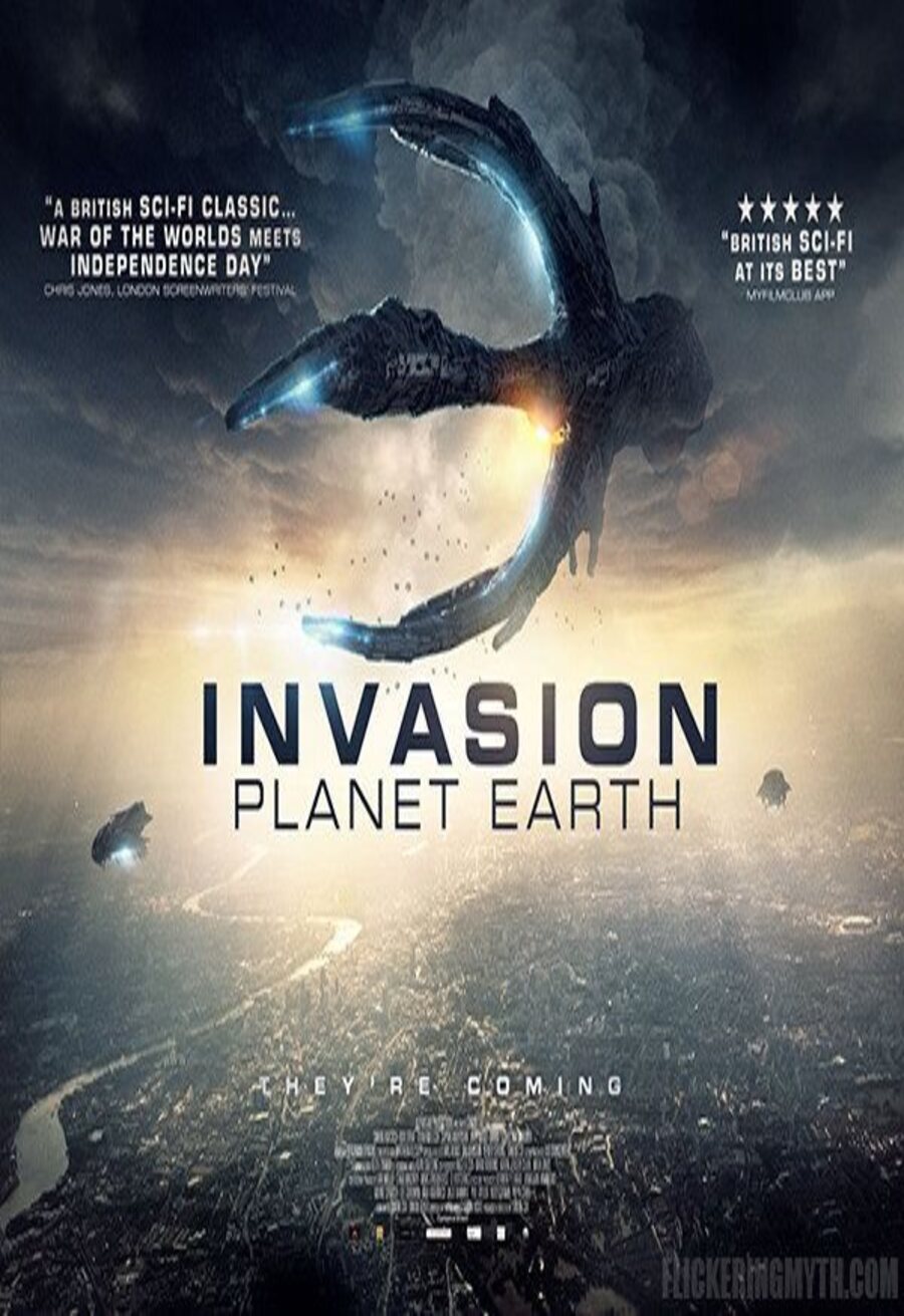 Cartel de Invasion Planet Earth - UK Horizontal