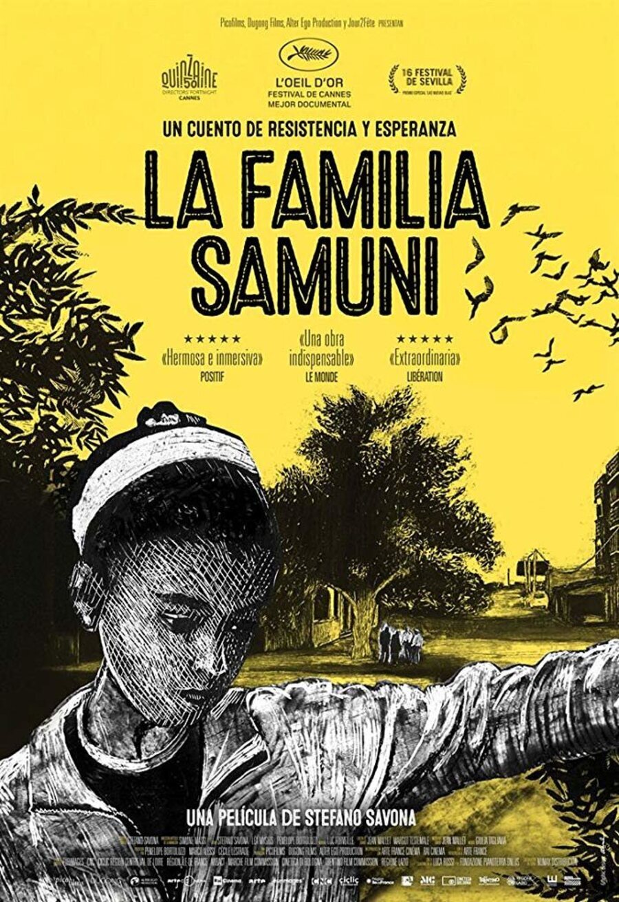 Cartel de La strada dei Samouni - Cartel 'La familia Samuni'