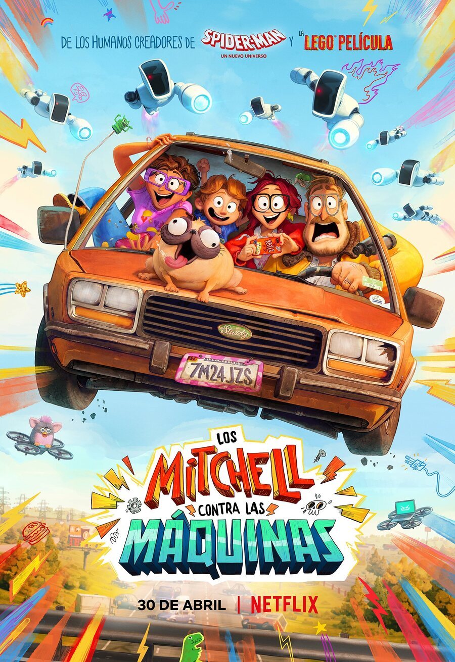 Cartel de La familia Mitchell vs. las máquinas - España