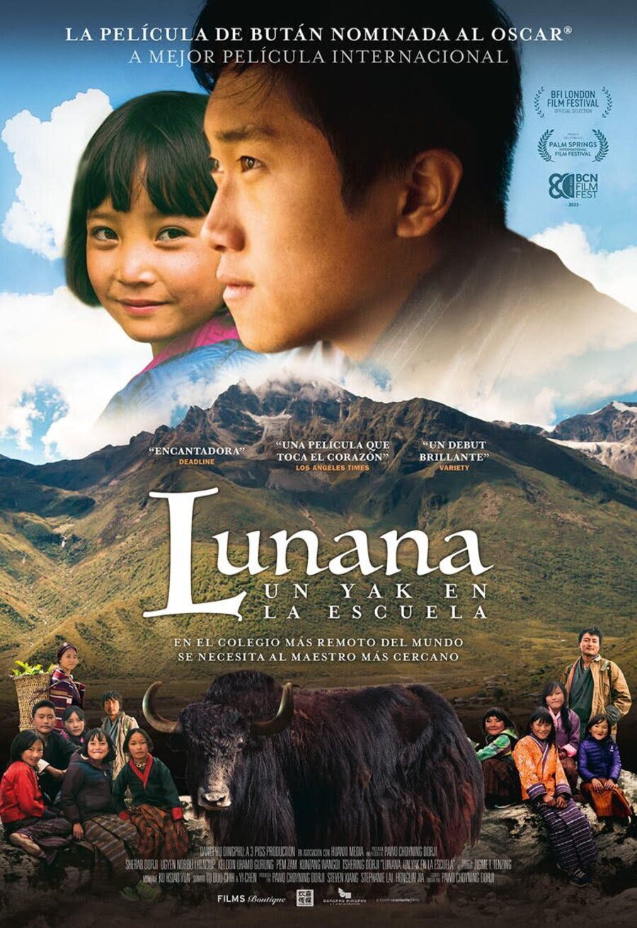 Cartel de Lunana: A Yak in the Classroom - España