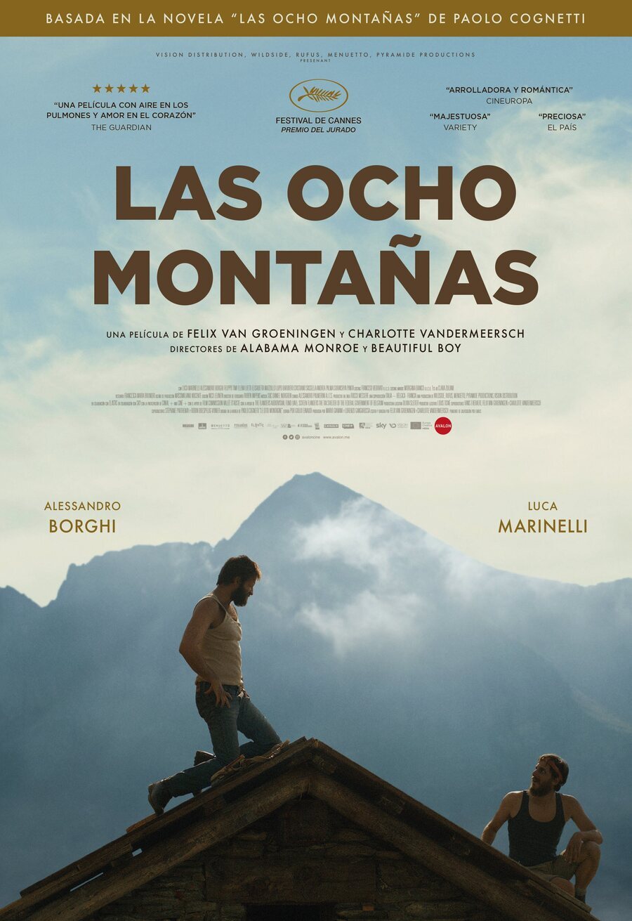 Cartel de Le otto montagne - España