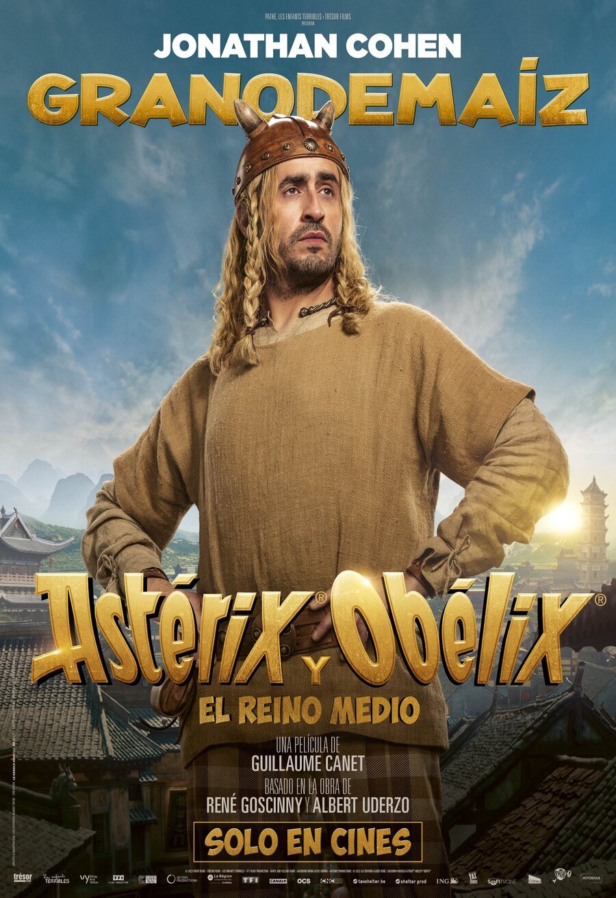 Cartel de Astérix y Obélix y el reino medio - Grano de maíz