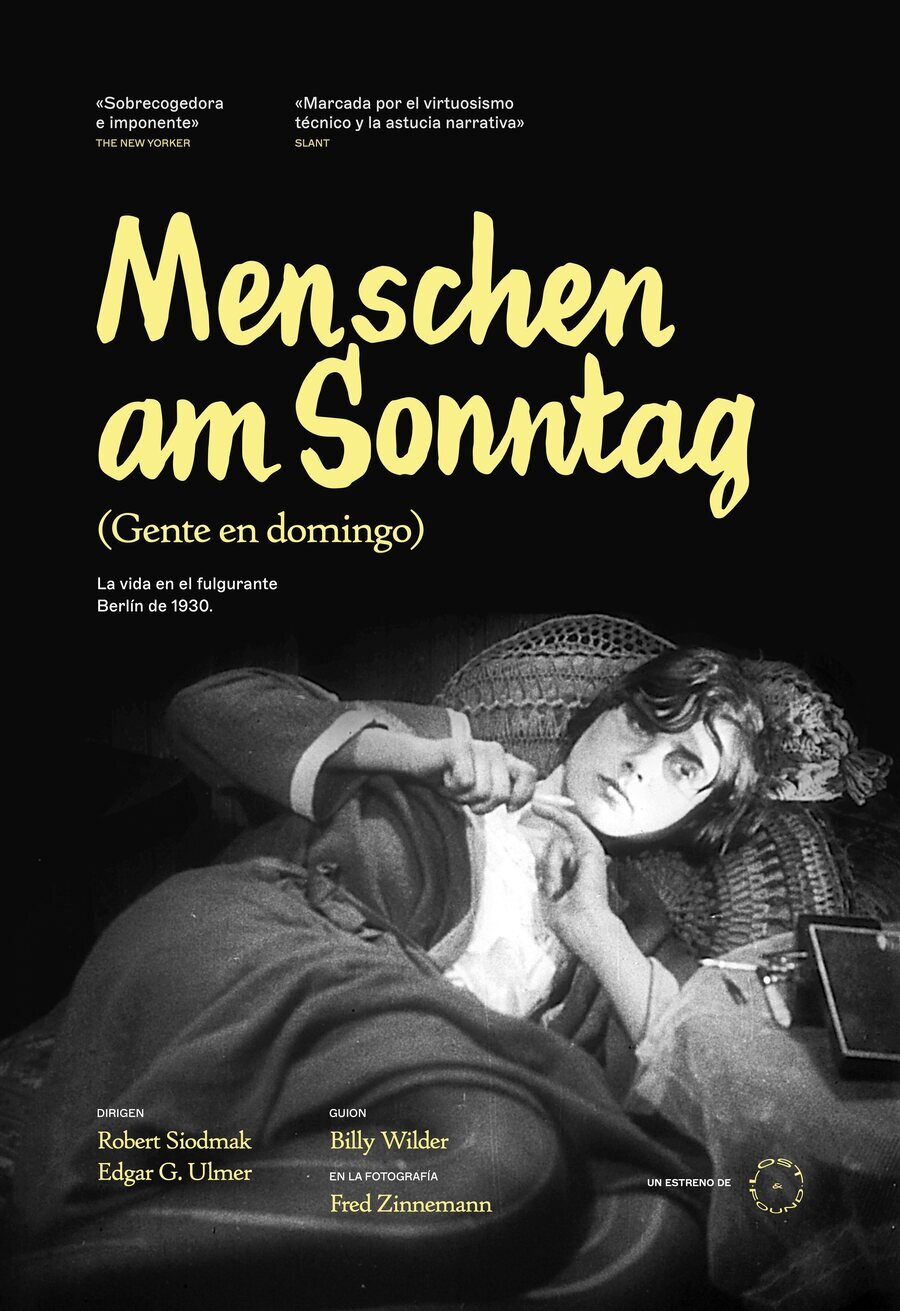 Cartel de Menschen am Sonntag - 'Gente en domingo'