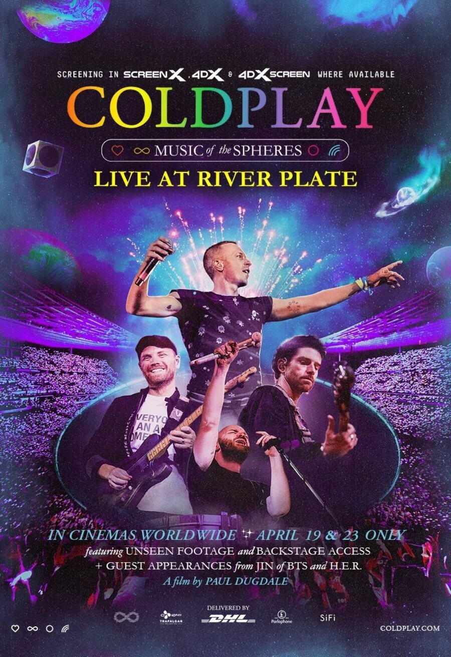 Cartel de Coldplay - Music of The Spheres: Live at River Plate - Reino Unido