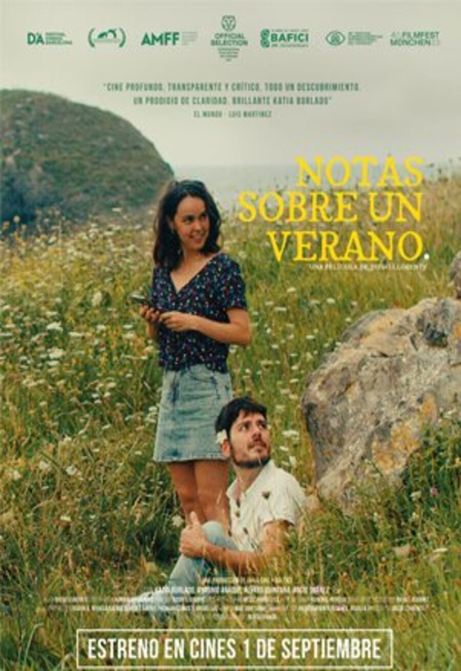 Cartel de Notas sobre un verano - Cártel español