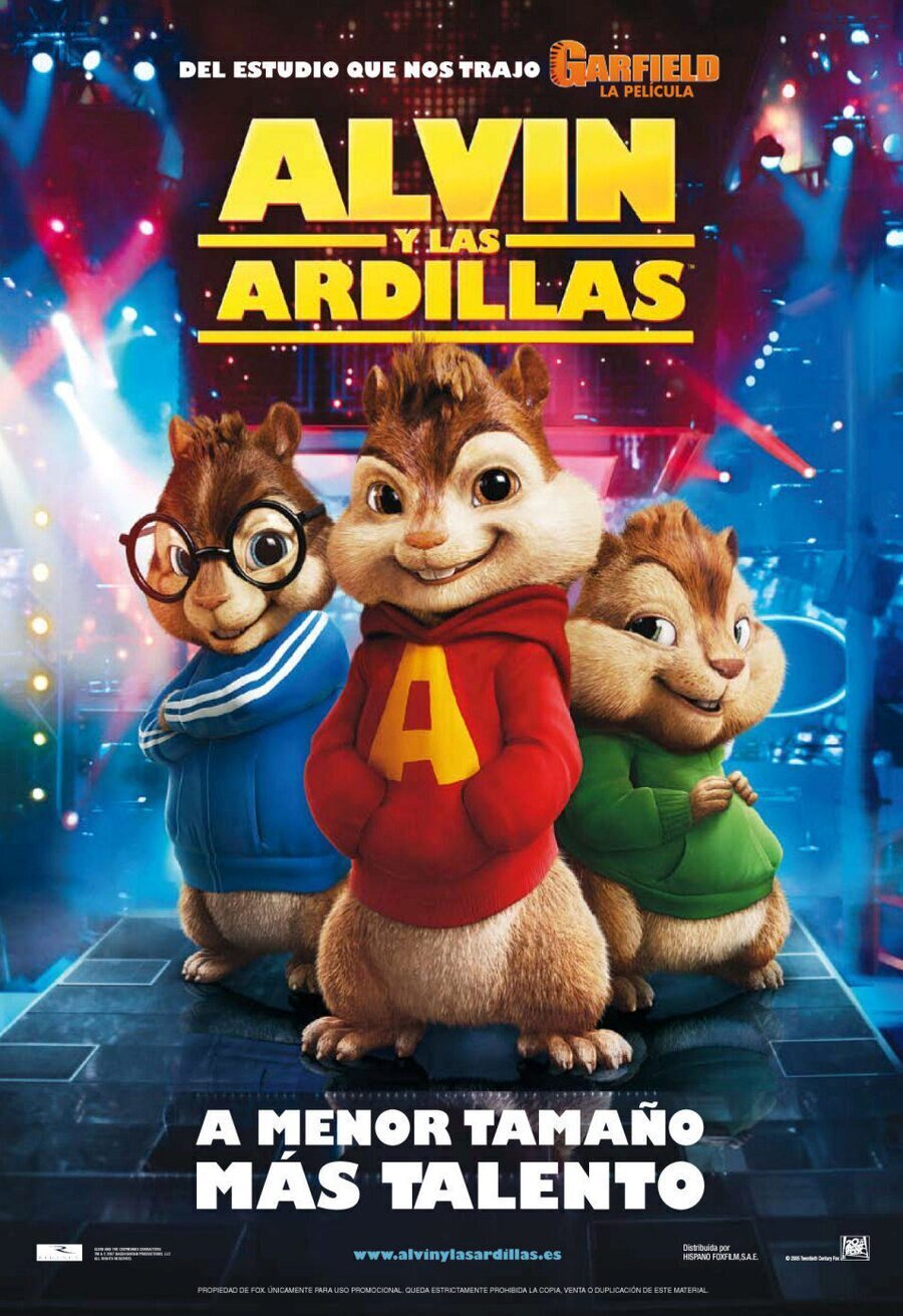 Cartel de Alvin y las ardillas - España